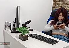 colombian amateur begs oral fucked doggystyle for job
