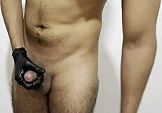 Crazy Latina Strips Nude for Wild Masturbation Workout Interview at Homemade Fitness Party