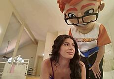 Angel Gostosa's Reverse Cowgirl Ride on Big Dick Ends in Cumshot