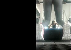 mexican teen flaca bends over in gym leggings for doggystyle pounding on her tight ass