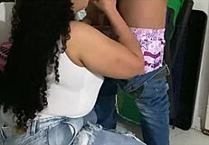 Rescuing that huge ass sexy Venezuelan housewife from mall for bareback pussy licking