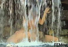 imagine these hot lesbians fingering wet pussies and licking in the pool with toys and orgasms