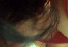 latina teen gives daddy epic deepthroat blowjob and swallow