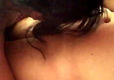 latina teen gives daddy epic deepthroat blowjob and swallow