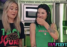 Stepsisters' Hot Sauce Challenge Turns Into Threesome With Stepbro