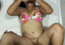 Blonde Cutie Gets Cock on Bed Edge Until She Milks Cum