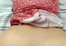 Chubby latina bodybuilder fan fucks huge tits in homemade clip!