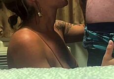 sexy chubby blonde milf with big natural tits rides virgin cock wet pussy cumshot facial