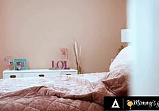 Horny Birthday Babe Vanessa Sky Fingers Stepmom Pristine Edge to Squirting Orgasm Lesbian