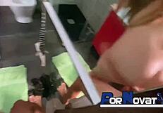 Pornovatas Crew Fucks Huge Tits Blonde in Barcelona Hotel Bathroom Orgy