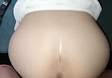 bent over doggystyle pov assfucking young colombian tinder milf's tight pussy