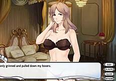 Maid Umeko Rides Boss in Reverse Cowgirl Game