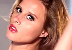 sexy blonde milf shakes small tits in dirty lingerie dance