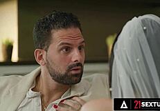 Alyssa Bounty Bride Slams Sweet Ass on Husband's Cock