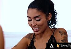 Horny Birthday Babe Vanessa Sky Fingers Stepmom Pristine Edge to Squirting Orgasm Lesbian