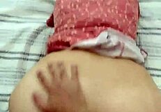 Chubby latina bodybuilder fan fucks huge tits in homemade clip!