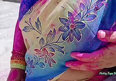 holi outdoor pounding friends stepsis fat pussy takes rough cock load!