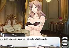 Maid Umeko Rides Boss in Reverse Cowgirl Game