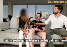 Super elegant 18yo Colombian teen tricked into dreamy hardcore sex with old guy