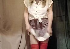 i messed up my solo slave striptease caressing myself with magic wand oh god