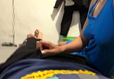 super horny stepsis in room begs for hard fuck with big cock creampie