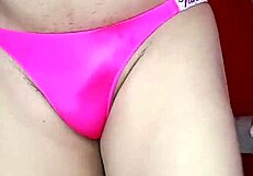 femboy sways seductively in sheer intimate lingerie