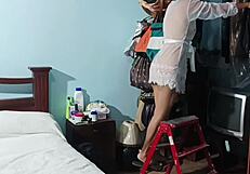 little by little i assist my stepsister until we're deep in forbidden bedroom action on camera