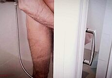 Stepson Pounds Stepmom's Ass in Bathroom with Dirty Talk and Anal Creampie Finish