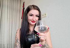 dominatrix nika spits relentlessly humiliating you dirty boy under her total control