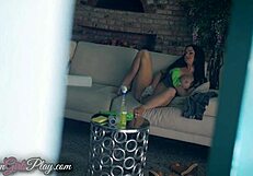 cute lesbians lock lips then dive tongues into wet pussies for total bliss