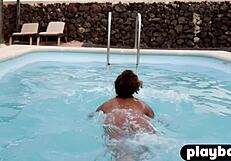 perfect ass black teen agatha strips outdoor flashing her round booty in lingerie