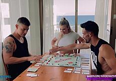 two muscled hunks with monster cocks bend me over for rough mmf payback fuck