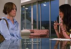 Jane Wilde Lilly Bell Spank Sitter into Shivering Lesbian Ecstasy