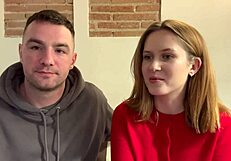 behind the scenes una fairy licks andres acosta in backstage hairy pussy action