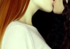 katherine and megan lock lips in steamy french kiss