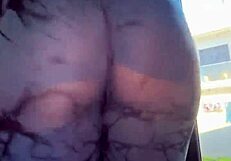 cousin big ass shakes in tight latina leggings tease