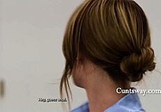 Jane Wilde Lilly Bell Spank Sitter into Shivering Lesbian Ecstasy