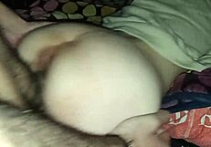 wife shakes her petite ass on me horny for deep rough creampie penetration