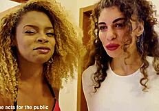 i catch my classmate stroking his monster cock and things get wild from there with double penetration and creampie