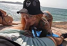 Hot Desert Beach Orgy with Slutty Girls Bareback Fucking