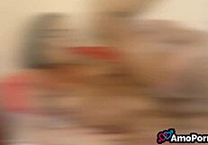 Brazilian teen assfucks stepdad's monster cock on 18th birthday