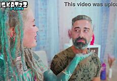 omg this hippie goth takes huge cock anal to mouth gape facial