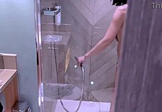Hot wife tight ass spied showering then bed ass fuck creampie deep inside