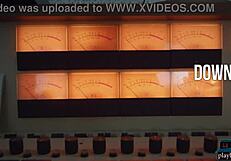 big booty ebony harley dean strips lingerie in studio but will she rip clothes next?