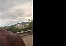 i slammed this big ass slut's tight hole publicly on arpoador beach pov