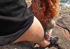 Hot Desert Beach Orgy with Slutty Girls Bareback Fucking