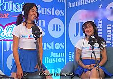 Lesbian Duo Rides Fuckmachine to Orgasm on Juan Bustos Podcast