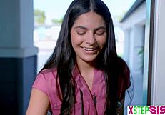 stepsis hated halloween till bro's big cock turned her into slut