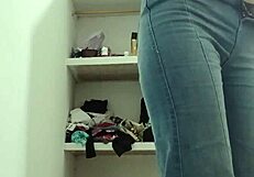 I stripped nervously in front of the camera while my teacher watched closely