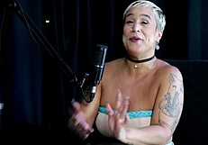 milf grabs the guy who went soft before just joana in sheer red public mix